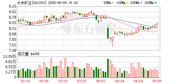 通弘网  大中矿业：2024年度股东大会决议公告